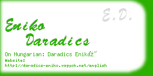 eniko daradics business card